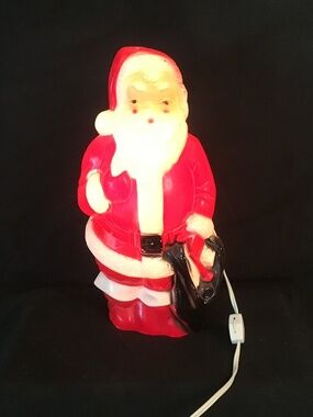 VTG, 1968 Empire Plastic Corp, Santa Claus Table top Lighted w/ Cord.